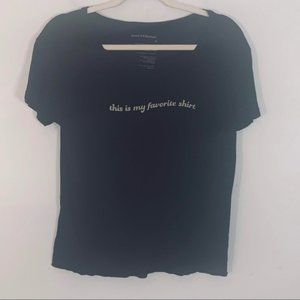  Short Sleeve Graphic T Black Size XS